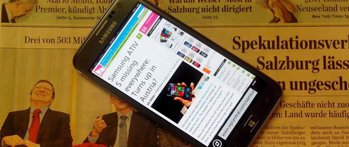 В Европе стартовали продажи смартфона Samsung ATIV S