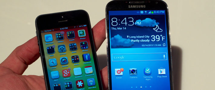 В день анонса о Galaxy S IV «твитили» в 5 с половиной раз меньше, чем об iPhone 5