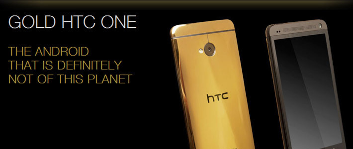 Британцы выпустили HTC One в золотом корпусе