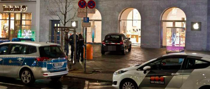 В Берлине произошла дерзкая кража из магазина Apple