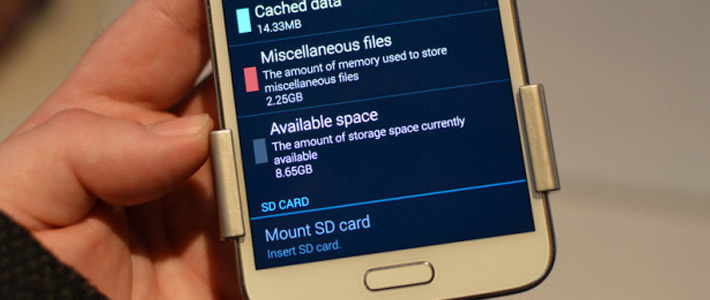 В Samsung Galaxy S5 с 16 ГБ встроенной памяти пользователю доступно 8,6 ГБ