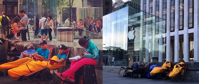 В Нью-Йорке за iPhone 6 начала выстраиваться очередь