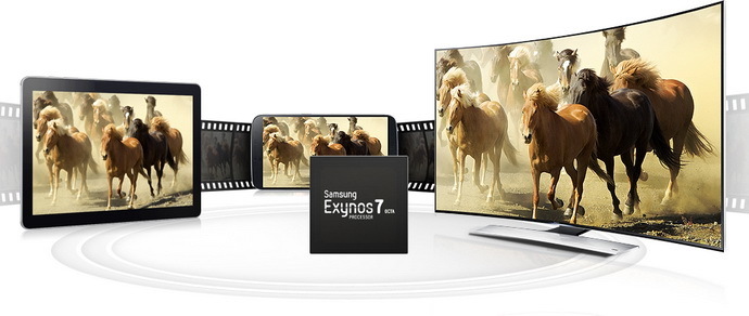 Samsung анонсировала производительный 8-ядерный 64-битный чип Exynos 7