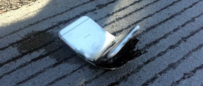 Согнутый iPhone 6 воспламенился и нанес американцу ожоги