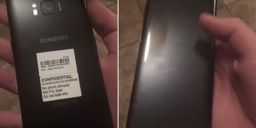 Galaxy S8 засветился на «живом» видео
