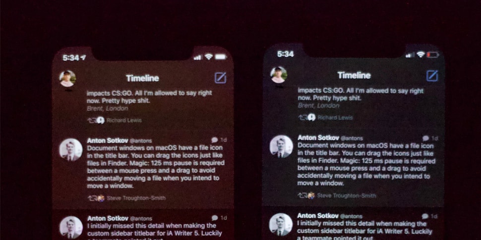 <div>                                 Пользователи жалуются на дрянной экран iPhone XS                            </div>